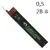 Грифель для механического карандаша Faber-Castell, 0,5 мм. 2В, , (120502)