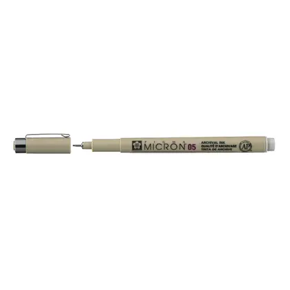 Линер Sakura Pigma Micron, (0.5) 0,45 мм., , Серый Светлый,  (XSDK0542)