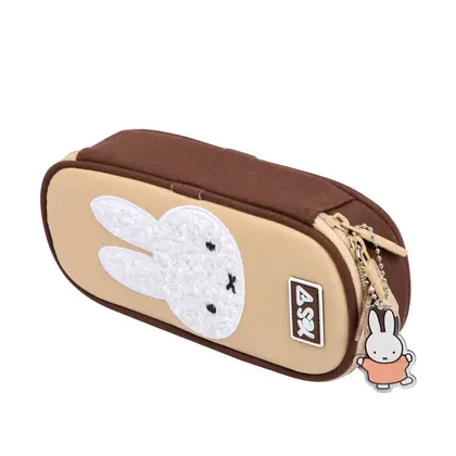 Пенал школьный YES, 1 отделение, Miffy Bunny, Бежевый, (533758)