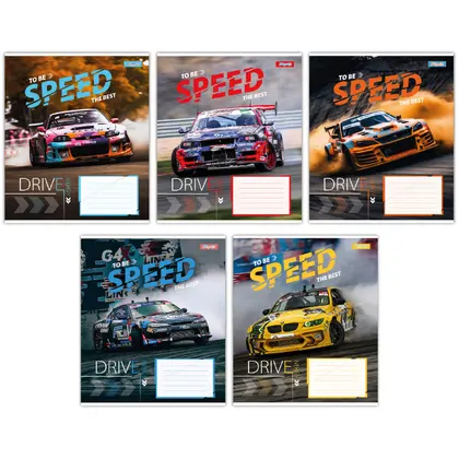Тетрадь школьная 1 Вересня, 36 листов, Speed ??the best, клетка, (767331)