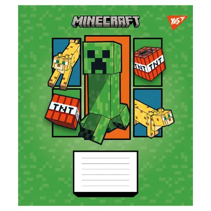 Тетрадь школьная YES, 24 листа, Minecraft Arrows, линия, (768255) 20шт.