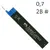 Грифель для механического карандаша Faber-Castell, 0,7 мм. 2B, , (120702)