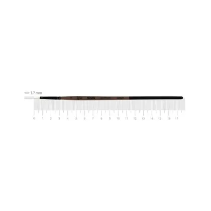 Кисть синтетика ROSA MOON 1203F плоская, №1, короткая ручка, (1203F01)