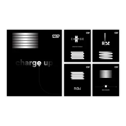 Зошит шкільний YES 36 аркушів клітинка, Energy level (768904)