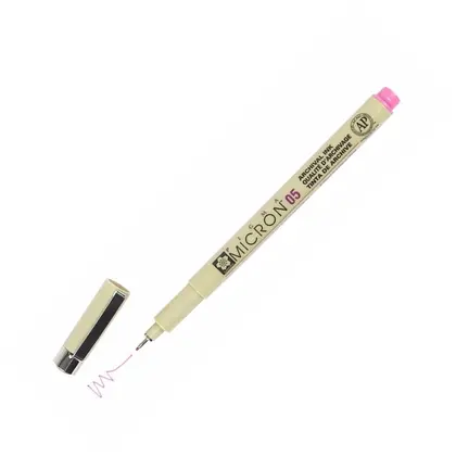 Линер Sakura Pigma Micron, (0.5) 0,45 мм., , Розовый, PIGMA Micron (XSDK05#21)