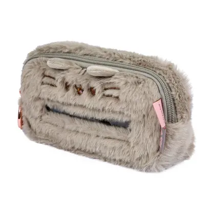 Пенал школьный YES, 1 отделение, Pusheen, мягкий, Серый, (533857)