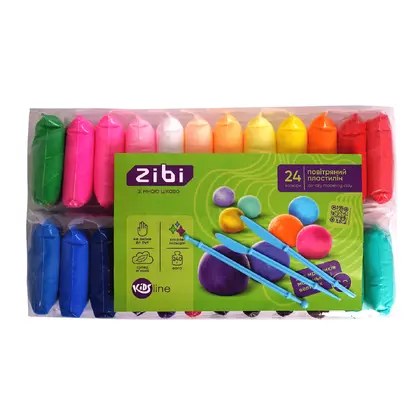 Легкий пластилін ZiBi 24 кольори (ZB.6297)