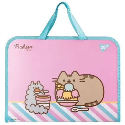 Папка-портфель YES 26*35 см. на блискавці, Pusheen (492238)