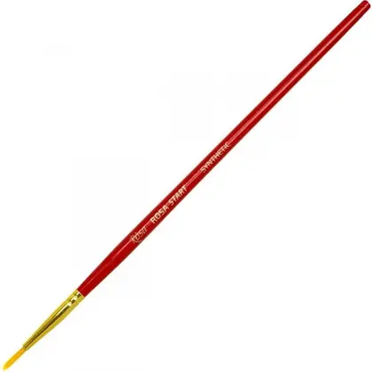 Кисть синтетика Rosa Start круглая, №1, 242, короткая ручка (18750101)