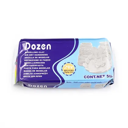 Полімерна глина самозастигаюча Dozen 500 г. Біла, (0667DSCN)