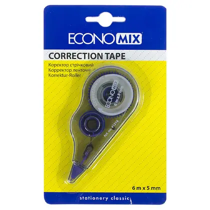Корректор Economix, 5 мм.*6 м., стрічка, (E41316)