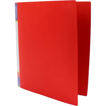 Папка с кольцами Economix, А4, 4 кольца, пластиковая, красная, (E30702-03)