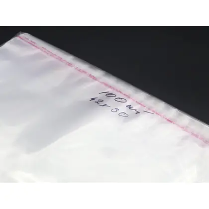 Пакет 100 шт., 42*30 см. з клейкою стрічкою, (BG-442)