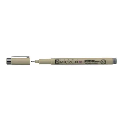 Лінер Sakura Pigma Micron (0.5) 0,45 мм. Сірий, (XSDK0544)