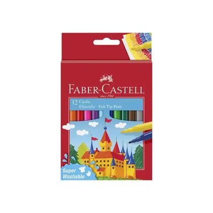 Фломастери в наборі Faber-Castell 12 кольорів FELT TIP (554201)