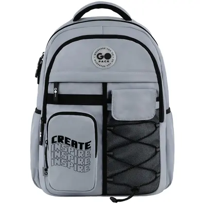 Шкільний рюкзак GOpack Сірий, (GO26-184L-2)