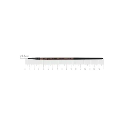 Кисть синтетика ROSA MOON 1203R круглая, №0, короткая ручка, (1203R0)