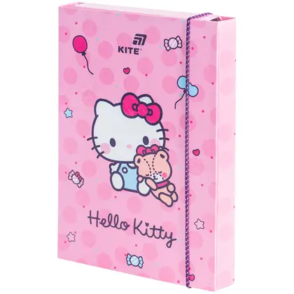Папка для зошитів KITE B5 картона, на гумках, Hello Kitty (HK26-210-1)