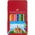 Цветные карандаши в наборе Faber-Castell, 12 цветов, металлический пенал, (115801)