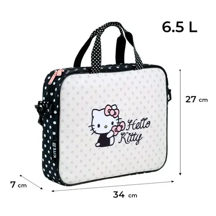 Сумка-шкільна KITE А4, 1 відділення текстильна, Hello Kitty (HK26-589-2)