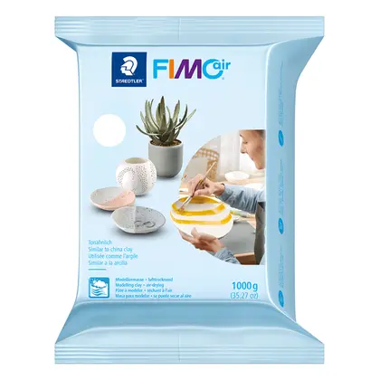 Полімерна глина самозастигаюча FIMO Air 1 кг. Біла, (8101-0)