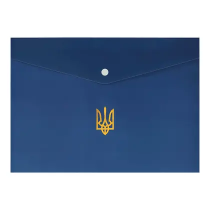 Папка на кнопці Buromax А4 Темно-синя, Ukraine (BM.3970-03)