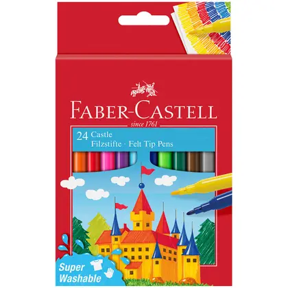 Фломастери в наборі Faber-Castell 24 кольори FELT TIP (554202)
