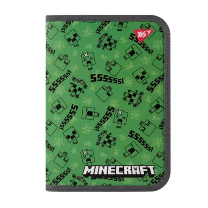 Папка для тетрадей YES, B5, Minecraft, пластиковая, на молнии, (492203)