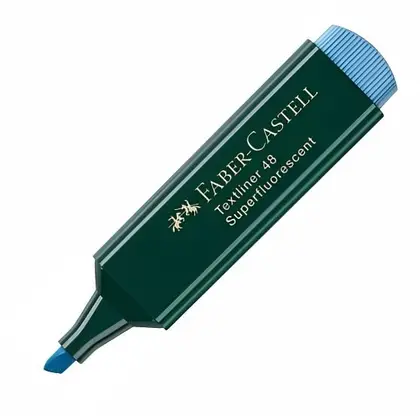 Маркер текстовидільний Faber-Castell 1-5 мм. Блакитний, Textliner 1548 (154851)