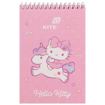 Блокнот KITE А6, 48 аркушів на спіралі, Hello Kitty (HK26-196-1)