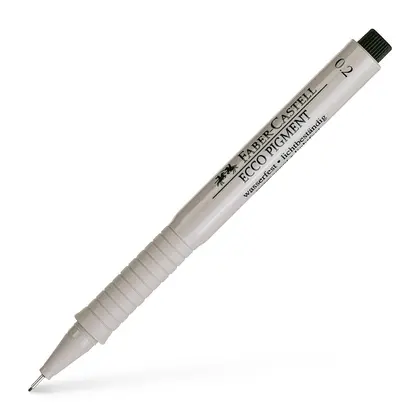 Лінер Faber-Castell ECCO PIGMENT 0,2 мм. Чорний, (166299)