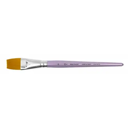 Кисть синтетика Rosa Hobby&Craft плоская, №26, короткая ручка, (H&C0F26)