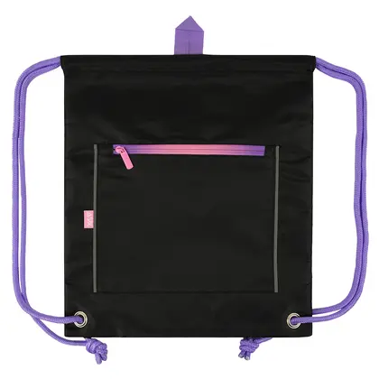 Сумка для взуття YES 40*35 см. Чорний, Black Eddition Purple (550521)