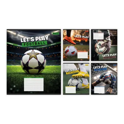 Зошит шкільний 1 Вересня 12 аркушів клітинка, Let's play football (768747)