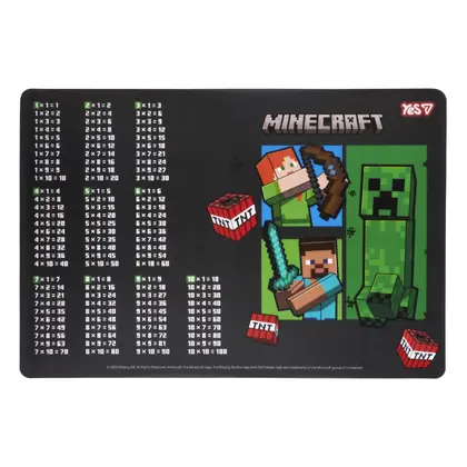 Підкладка настільна YES 42*29 см. Чорна, Minecraft (492362)