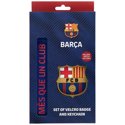 Бейдж KITE 2 шт. на липучці та підвіска, FC Barcelona (BC25-3010)
