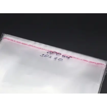 Пакет 100 шт., 30*20 см. з клейкою стрічкою, (BG-461)