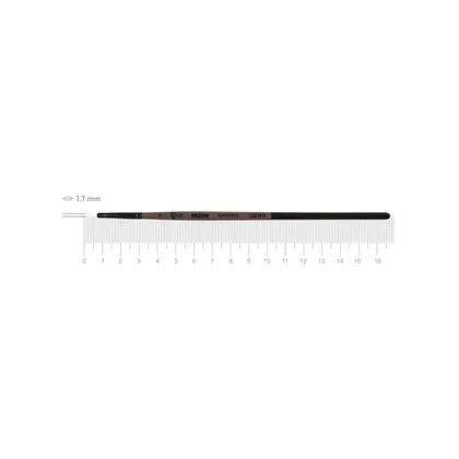 Кисть синтетика ROSA MOON 1203FR овальная, №1, короткая ручка, (1203FR01)