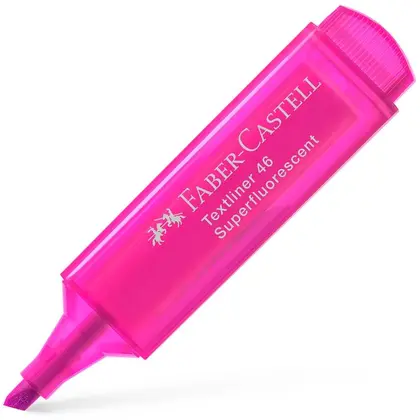 Маркер текстовидільний Faber-Castell 1-5 мм. Superfluorescent, Рожевий, Textliner 46 (154628)