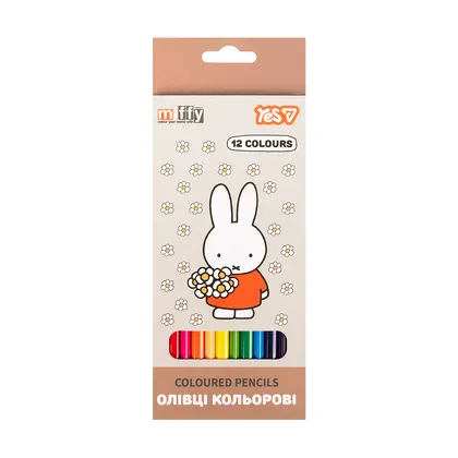 Кольорові олівці в наборі YES 12 кольорів Miffy (290789)