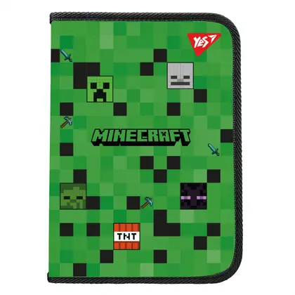 Папка на блискавці YES А4 з карманом, пластикова, Minecraft (492332)