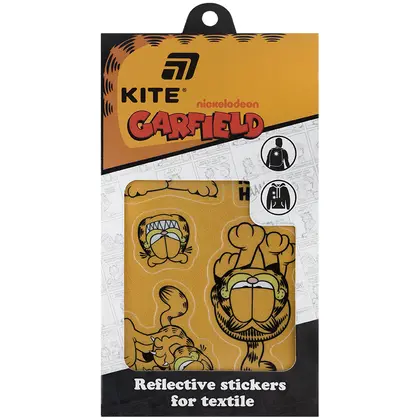 Стикеры для текстиля KITE, 6 шт., Garfield, светоотражающие, (GF25-114)
