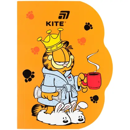 Блокнот KITE А6, 60 аркушів склейка, Garfield (GF26-223)