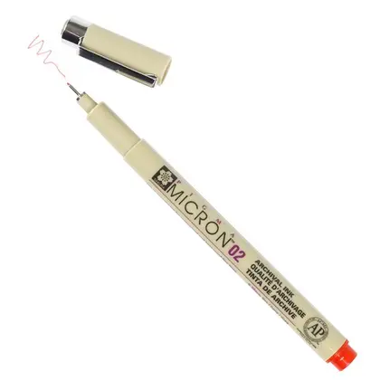 Линер Sakura Pigma Micron, (0.2) 0,3 мм., , Красный, PIGMA Micron (XSDK02#19)