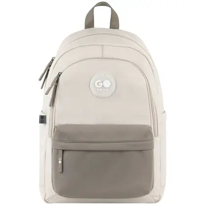 Шкільний рюкзак GOpack Бежевий, коричневий, (GO26-141L-1)
