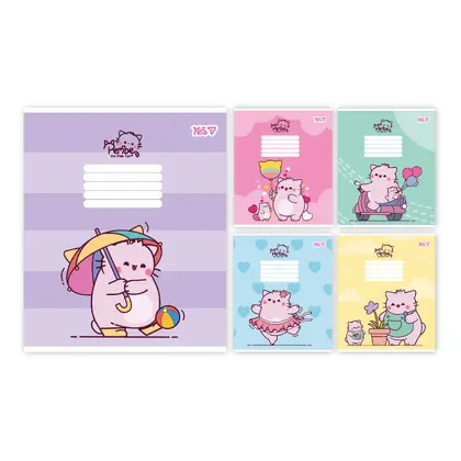 Зошит шкільний YES 12 аркушів клітинка, Pembe the cat (769087)