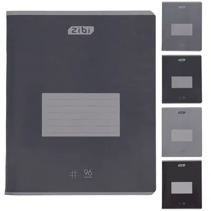Зошит шкільний ZIBI 96 аркушів клітинка, MONOCHROME (ZB25.1793K)