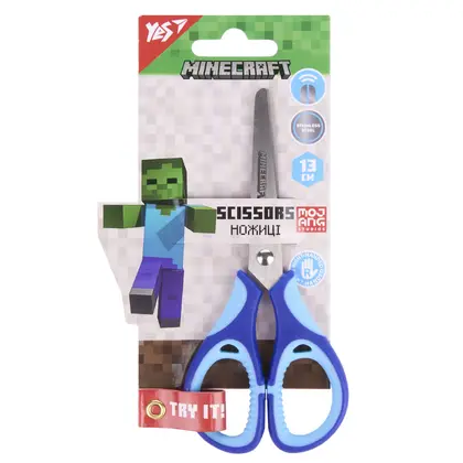 Ножиці дитячі YES 13 см. Різнокольоровий, Minecraft (480459)