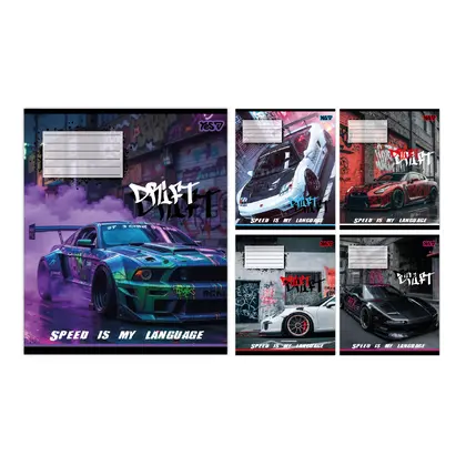 Зошит шкільний YES 18 аркушів клітинка, Drift (768882)