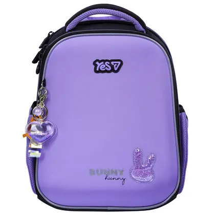 Шкільний рюкзак YES Фіолетовий, Shiny Bunny (550204)